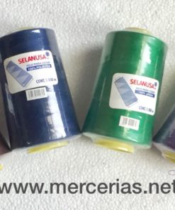 Hilo para Coser de Poliéster Selanusa 1600 m #30/2 10-Gris 5-Azul  6-Amarillo 7-Morado 3-Rosa 4-Verde 11-Blanco 2-Naranja 1-Rojo 8-Café 8-A902  7-A663