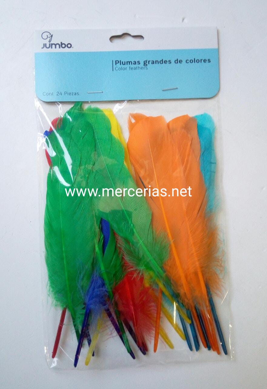 Plumas de Colores - Merceria en Linea