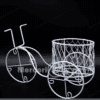 triciclo de alambre con canasta mercerias.net