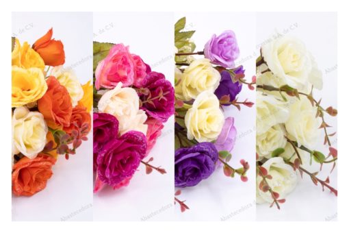 ramo-rosita-satin-colores-varios-con-15-flores-artificial-de-venta-en-abastecedorademercerias.com