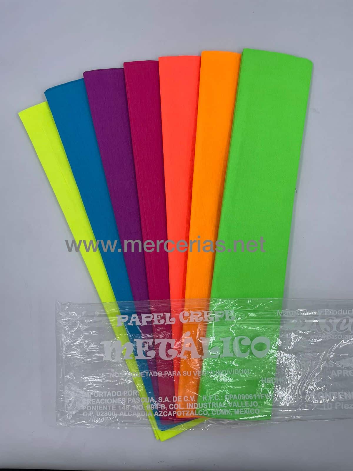 Papel Crepe Color NEON - Merceria en Linea
