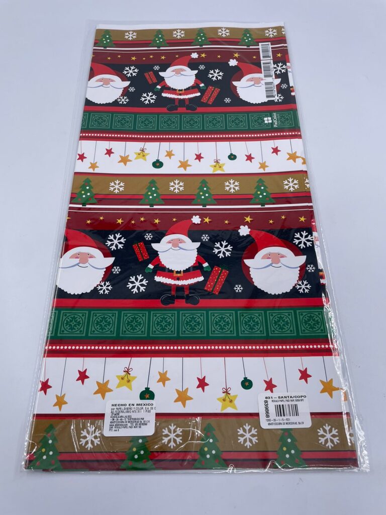 Papel De Regalo De Navidad Kraft - 12 Hojas De 70x50 Cm, Con Etiquetas Y Cuerda, Diseños Navideños Variados, Reciclable Y Resistente